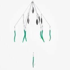 9er's Lures 6 Arm Tube Or Shad Umbrella Rig -JH Tackle Store 6 Arm Tube and Blade grn