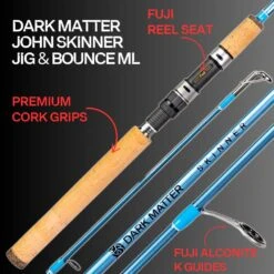 Dark Matter John Skinner Jig And Bounce Spinning Rods 5 Dark Matter John Skinner Jig And Bounce Spinning Rods -JH Tackle Store CopyofDMJigandBounceSpinMLFeatures
