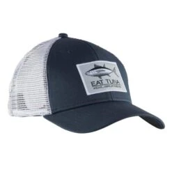 Grundens Eat Tuna Trucker Hat Dark Slate